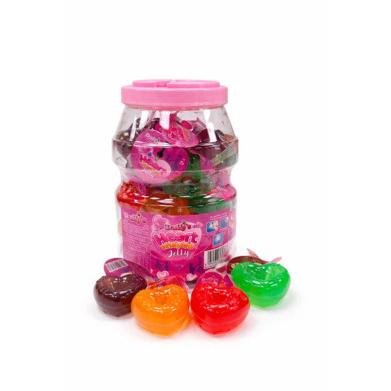 DAFFY`S JELLY HEART SHAPED JELLIES IN A JAR 35G/12X 30PCS Jelly image