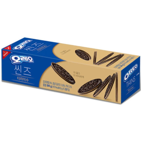 Oreo Thins Tiramisu - Pack of 24 x 84g