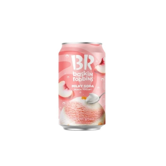 Baskin Robbins Peach Yogurt Milky Soda - Pack of 24 x 350ml