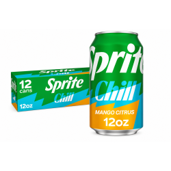 Sprite Mango Citrus - Pack of 12 x 12oz 