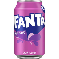 Korean Fanta Grape - Pack of 24 x 350ml