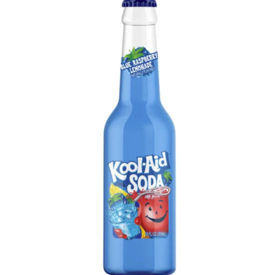 Kool Aid Blue Raspberry Soda - Pack of 12 x 12oz