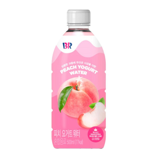 Baskin Robbins Peach Yogurt Water - Pack of 24 x 500ml