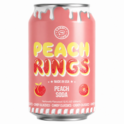 Candy Lips Peach Rings  - Pack of 12 x 355ml 