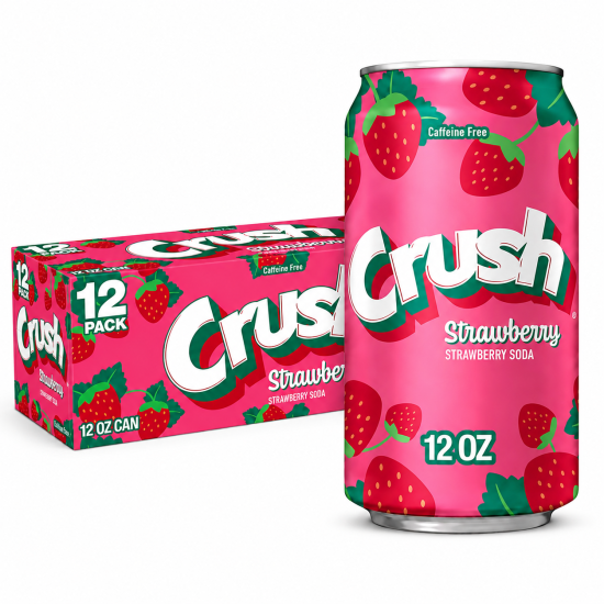 CRUSH STRAWBERRY CANS 12OZ / 12CS Soda image