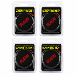 Raw Large Magnetic Plastic Grinder Black Colour - Pack of 12 