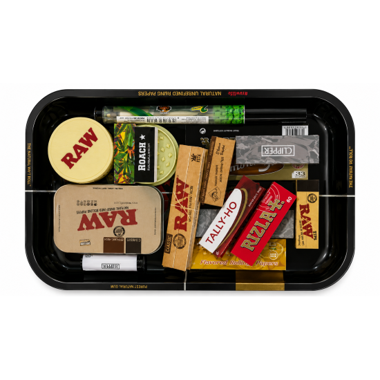 Raw Tray Set Medium Size Black Colour - Pack of 1 