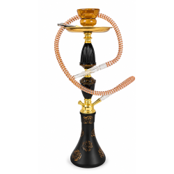 Hookah Medium Single Pipe Assorted Colour, Item Code - SMK-3839, Pack of 1  