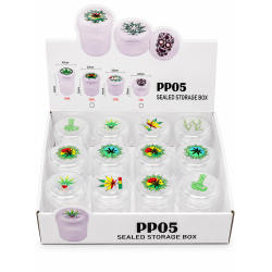 Plastic Storage Jar, Capacity - 40ml, Item Code -SMK - 4638, Pack of 12