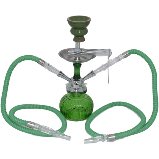 Hookah Small Doule Pipe Assorted Colour, Item code PS-147, Pack of 1 