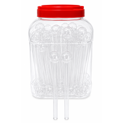 Glass Pipe 6'' With Big Top, Item Code SS - 4584, Pack of 90