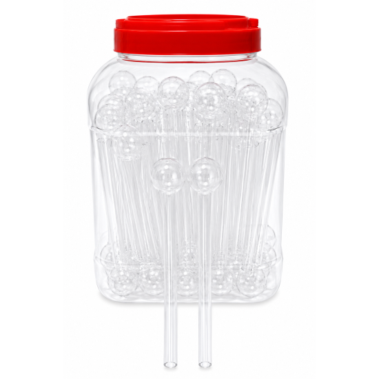 Glass Pipe 6'' With Big Top, Item Code SS - 4584, Pack of 90