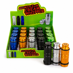 Crackers Aluminium Cream Whippers Ring, Assorted Colours - Pack of 20 