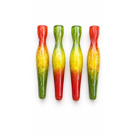 Glass Pipe Colourful - Pack of 48