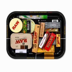 Raw Tray Set Small Size Black Colour - Pack of 1 