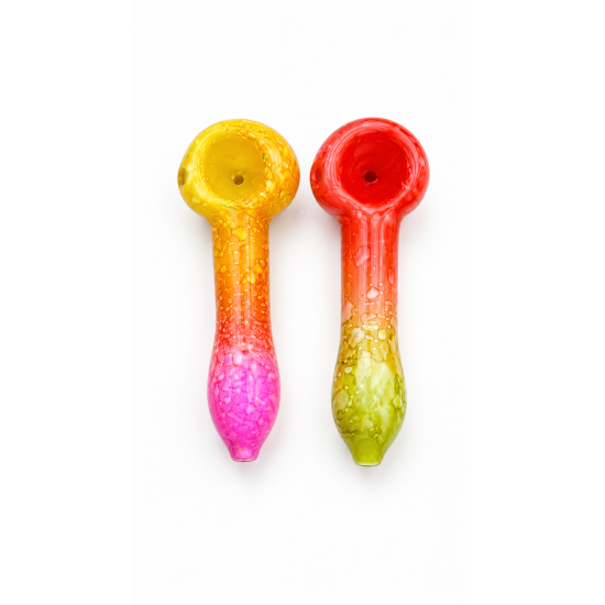 Marble Frost Glass Pipe, Size - 4'' - Pack of 48