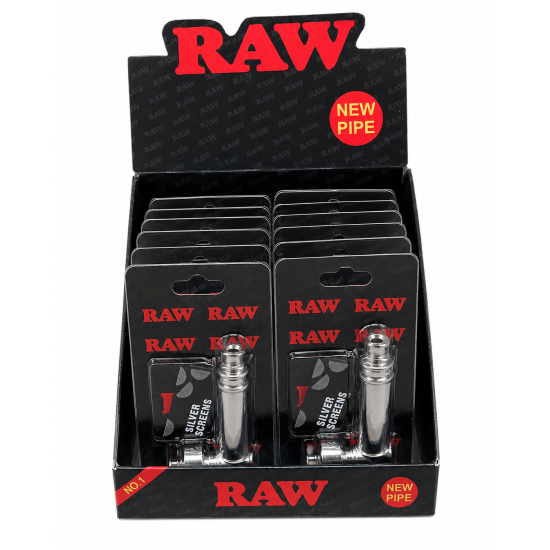 Raw Metal Pipe Small Black - Pack of 12