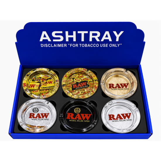 Glass Raw Ashtray Round, Item No SMK - 1972 , Pack of 6