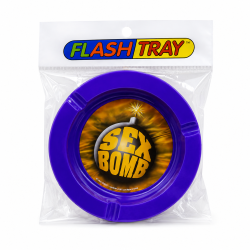 Metal Round Ashtray Sex Bomb - Pack of 1 