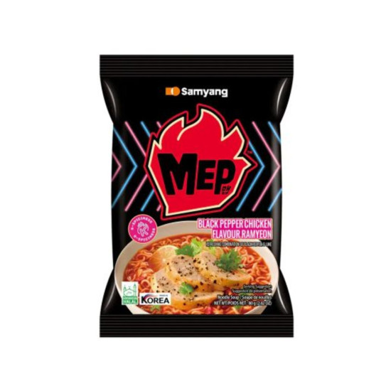 Samyang Mep Black Pepper Chicken Ramen - Pack of 24 x 80g Noodles, Coming Soon, Noodles image