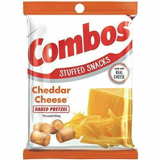 Combos Cheddar Cheeze Orange - Pack of 12 x 6.3oz