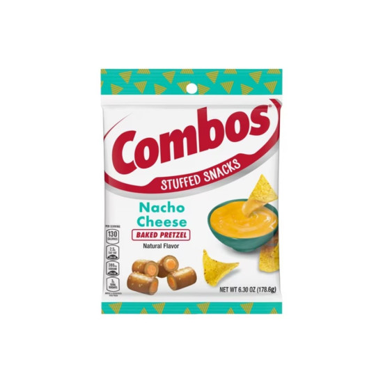 Combos Nacho Cheese Pretzel - Pack of 12 x 6.3oz