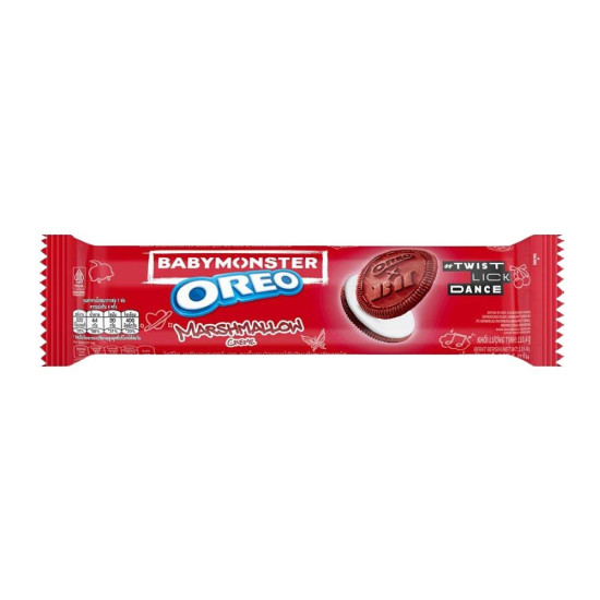Oreo x Babymonster Cookie Red Marshmallow Creme Limited Edition - Pack of 24 x 110.4g image