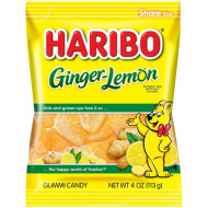 HARIBO GINGER LEMON 4OZ / 12PC