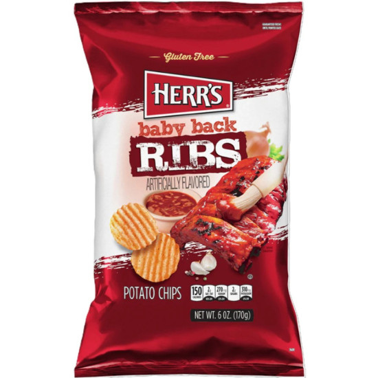 HERR`S BABY BACK RIB 6oz / 12pc Chips & Crisps image