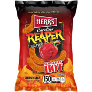 HERR`S CAROLINA REAPER CHEESE CURLS 1oz / 42pc