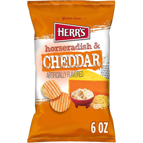 HERR`S CHEDDAR HORSERADISH 6oz/ 12pc Chips & Crisps image