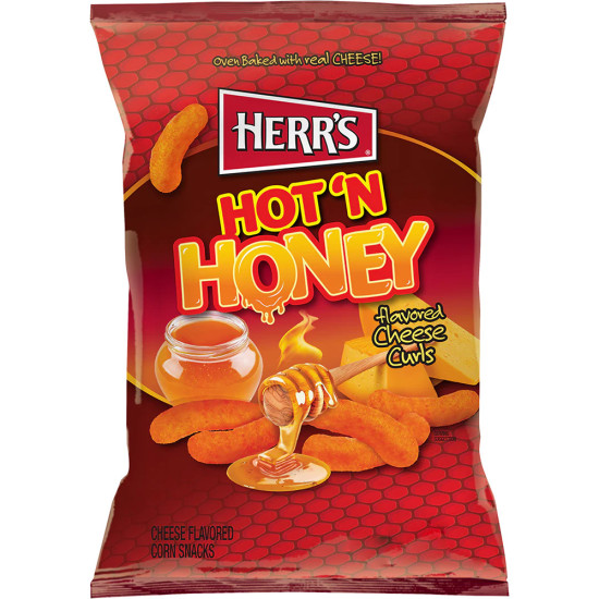 HERR`S HOT N HONEY CHEESE CURL 6 OZ /12pc image
