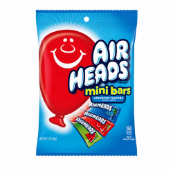 Airheads Mini Bars Fruit Flavour - Pack of 12 x 3oz 