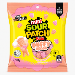Sour Patch Kids Mini Puffy Heads - Pack of 20 x 80G