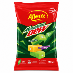 Allen's Mountain Dew Chews - Pack of 12 x 150g 