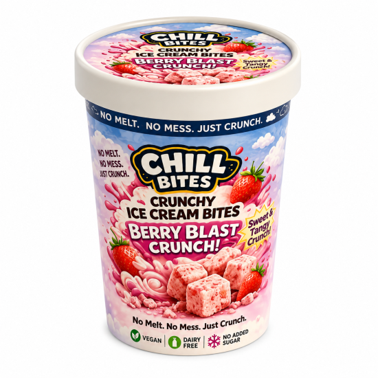Freeze Dried Coconut Cubes Strawberry  - Pack of 24 x 50g  