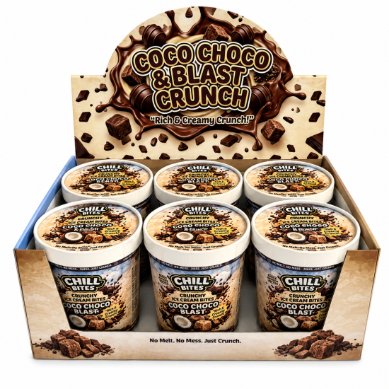 Freeze Dried Coconut Cubes Chocolate  - Pack of 24 x 50g  