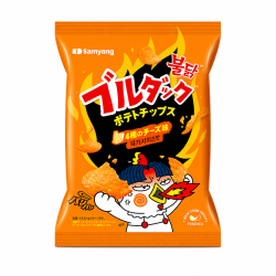 Samyang Buldak Potato Chips Original 4 Cheese Flavour - Pack of 20 x 55g
