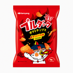 Samyang Buldak Potato Chips Original Spicy Flavour - Pack of 20 x 55g