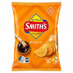  Smith's Barbecue Crisp - Pack of 18 x 45g