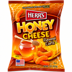 Herr's Honey Cheese Curls - Pack of 42 x 1oz