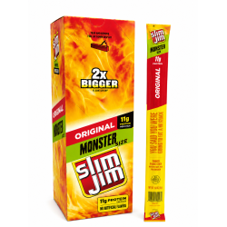 Slim Jim Original Monster Size 2x Bigger - Pack of 18 x 55g 