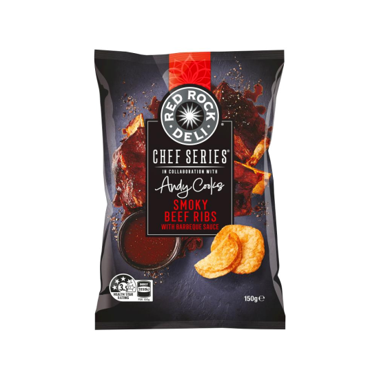 Red Rock Deli Smoky Beef Ribs - Pack of 12 x 150g