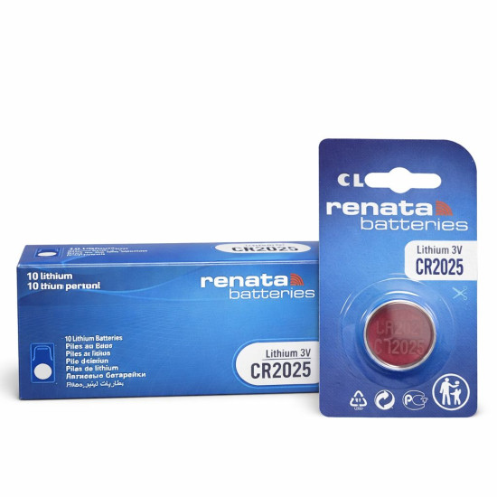 Renata CR2025 Batteries - Pack of 10 