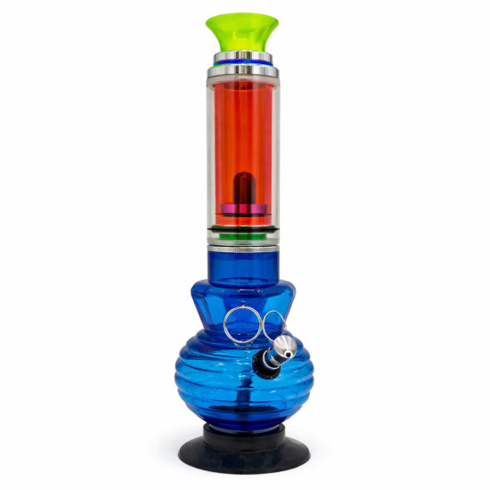 Acrylic Medium Coil Bong 34cm - Assorted Colour & Design
