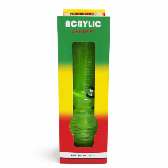 Acrylic Plain Waterpipe 32cm - Assorted Colour