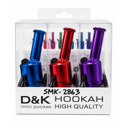 D&K Mini Glass Bong, Item Code - SMK- 2863, Pack of 6 