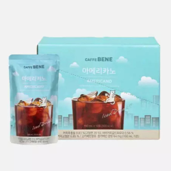 CAFFE BENE AMERICANO POUCH 190ML/ 10PCS image