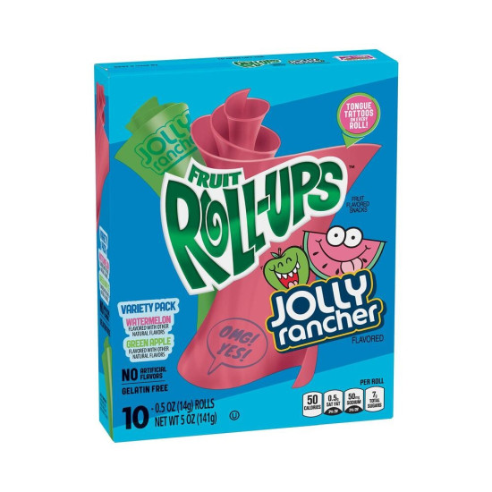 Betty Crocker Fruit Rollups Jolly Rancher Flavour - Net Weight 5oz Coming Soon, Candy, Candies image
