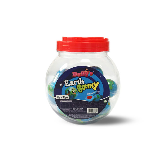 Eyeball Gummy Jars - Earth Shape With Strawberry Flavoured Filling Candy, Candies image